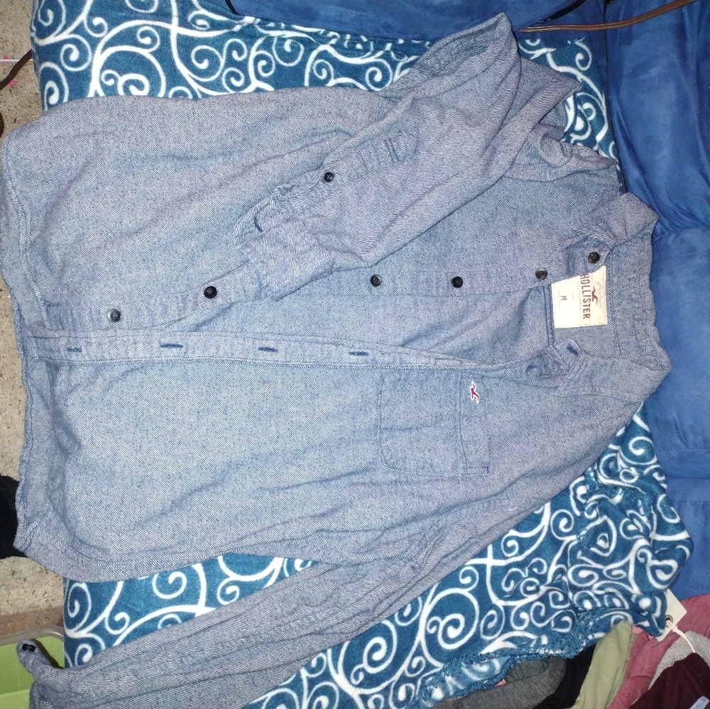 Hollister denim button up